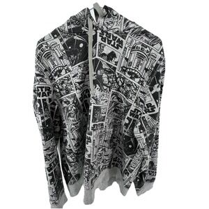 Star Wars Comic Strip‎ All Over Sweatshirt Hoodie Xl